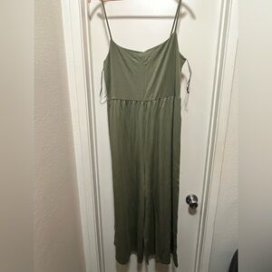 Quince Olive Green Dress